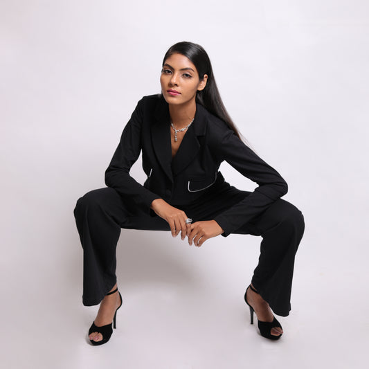 Shivani Rajani In Our Black Blazer Set